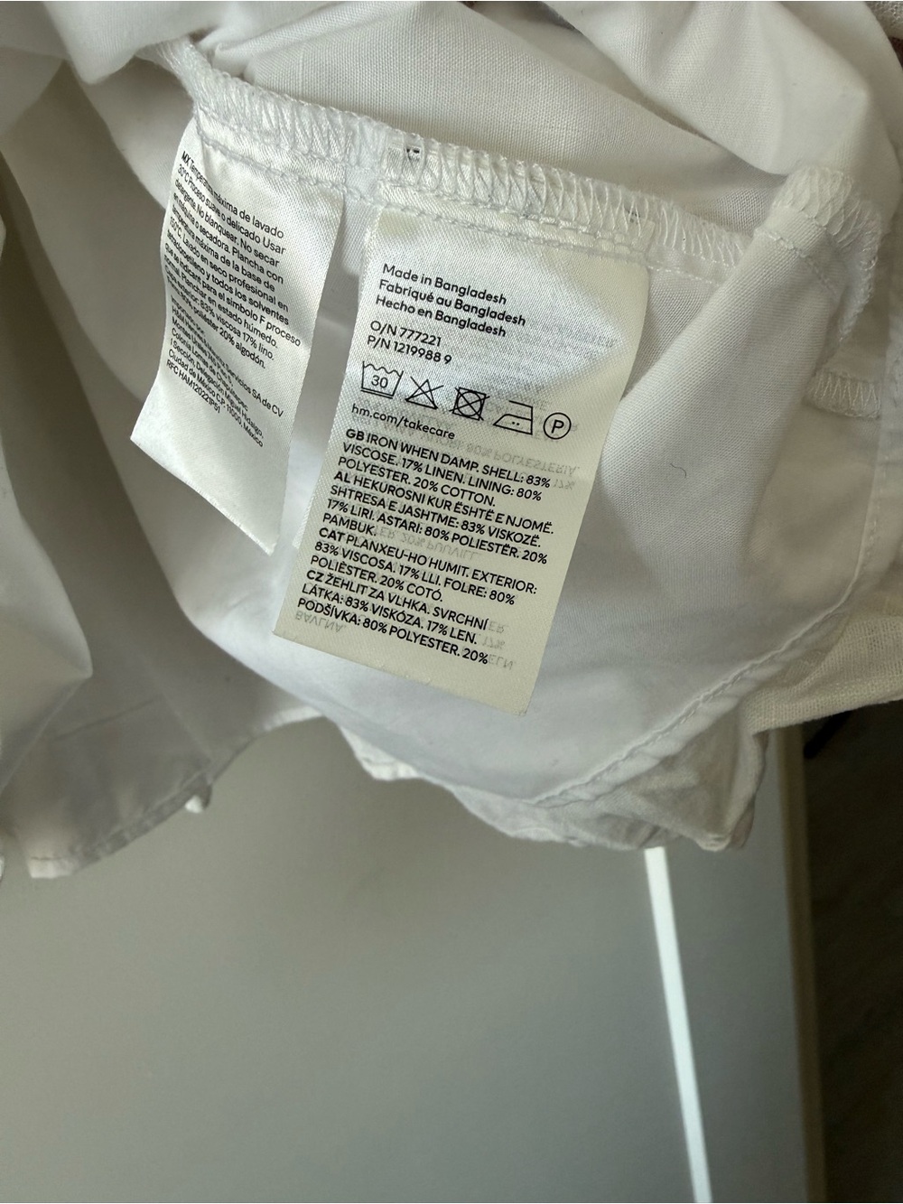 H&M White Ruffled Hem Dress - Picture 2 of 4